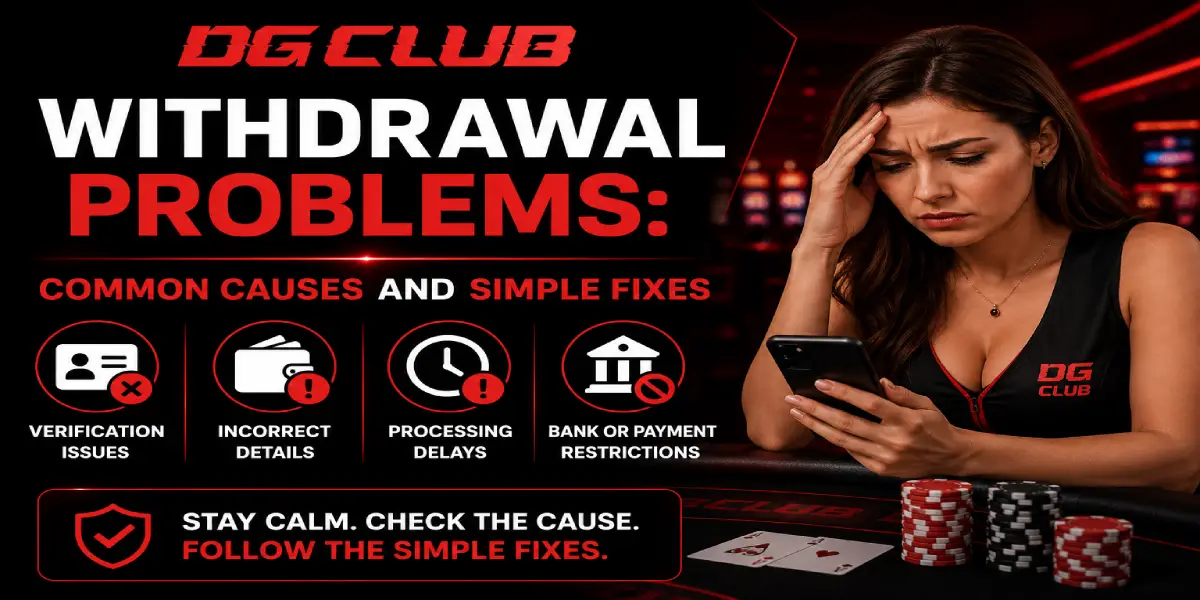 dg club withdrawal problems